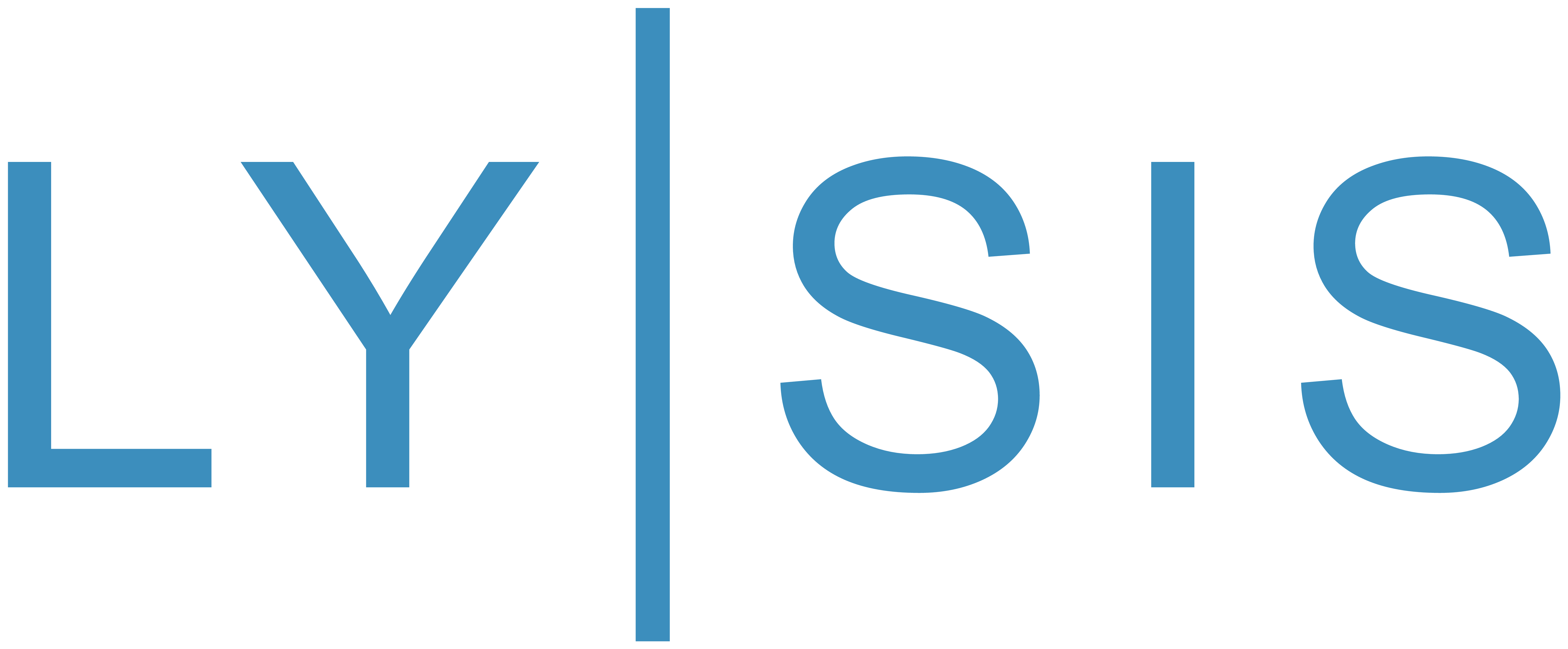 Lysis logo, teal on light